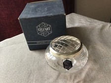 Stuart Crystal Glass Cascade S/S Rose Bowl 30805/697 Boxed