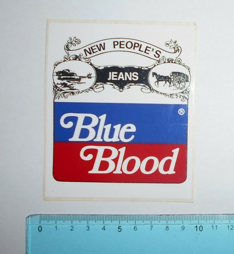 Vintage sticker - sticker, blue