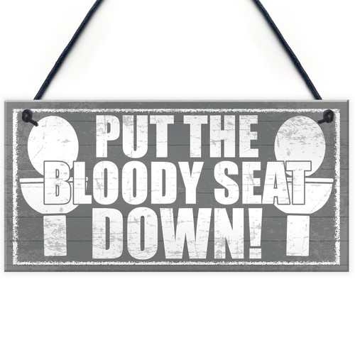 Funny bathroom toilet plaque - bathroom,