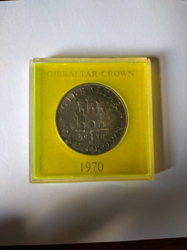 Gibraltar crown 1970 queen - 1,