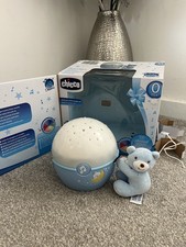 Chicco Blue Next2Stars Mobile Travel Cot Projector Fits Next2me Crib/Stand Free