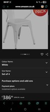 Set Of 4 Metal Chairs