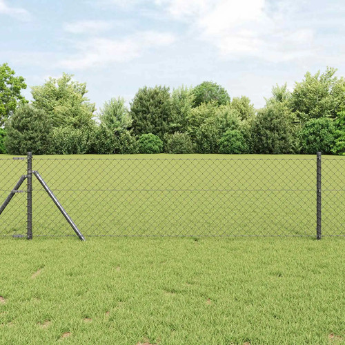 Walplus chain link fence grey - chain,
