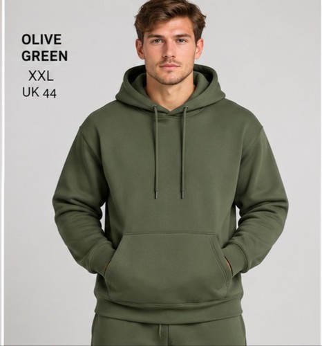 Men casual green fleece - men's,