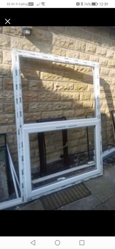 New white upvc window - white, with