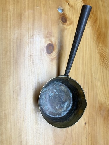 Antique brass jam pan with - brass,
