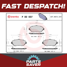 Brake Pads Set fits TOYOTA