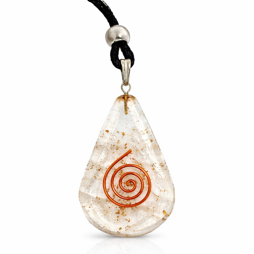 Orgone selenite necklace - orgone,