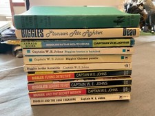 BIGGLES CAPTAIN W E JOHNS X 10