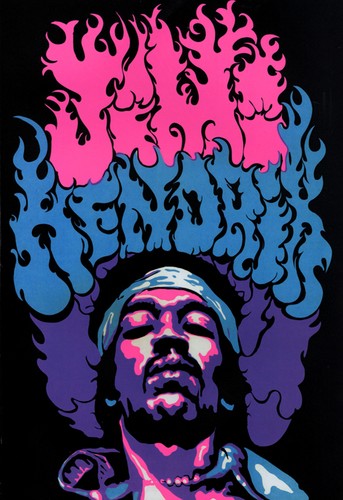 Jimi hendrix poster pop art - pop,