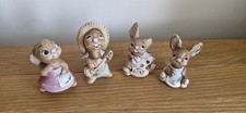Early Pendelfin Original Stone Craft Bunny Rabbits Rocky Lucy Midge Gussie