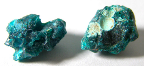 Two tiny natural - tiny, dioptase