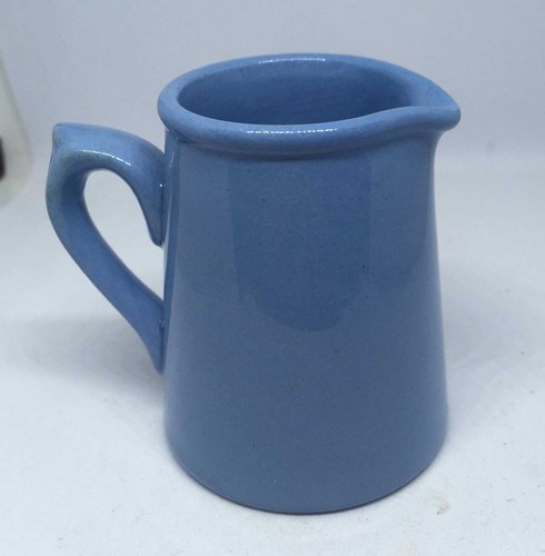 Vintage blue ceramic creamer