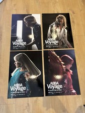 ABBA Voyage Poster Bundle ( X4 Illuminated Card) Anniversary Edition *RARE