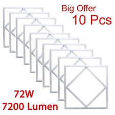 10X led Panel Light 600x600 Lattice Edge Frame Diamond Design 72W Slim 6500K