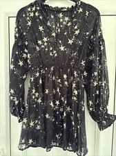 Top Shop Size 6 Dress Black