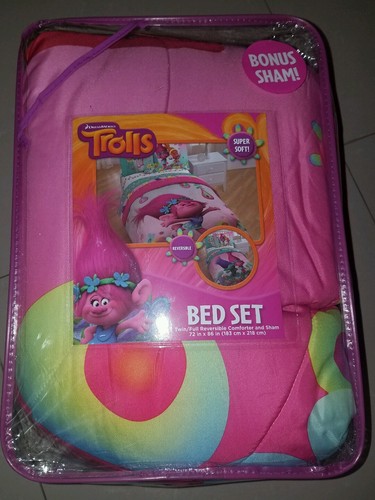 Trolls bed set reversible - bed,
