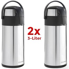 2X 3L Air Pot Tea Flask Pump