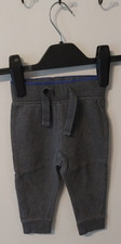 TU Jogging Bottoms Trousers 6-9 Months Baby Boys Grey Elasticated Waist Ties