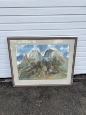Large Framed Watercolour