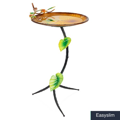 Metal birdbath with - metal, 32