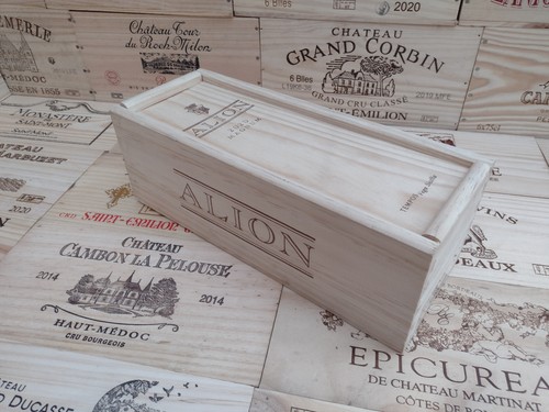 Wooden wine box - box, with