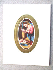 Vintage CHRISTMAS Card Religious NATIVITY Mowbrays 1076 Austin & Oates Bristol