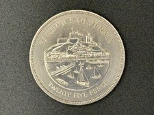 1977 Jersey 25 Pence Coin