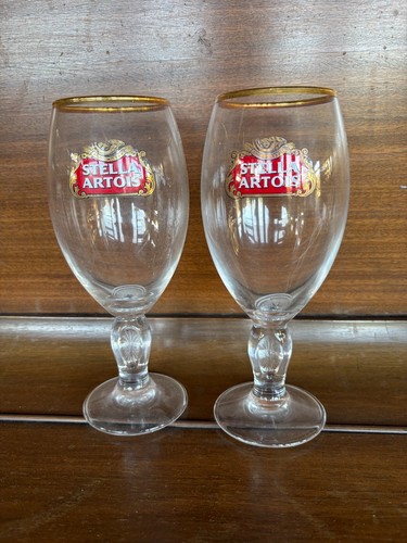 Pair stella artois chalice - stella,