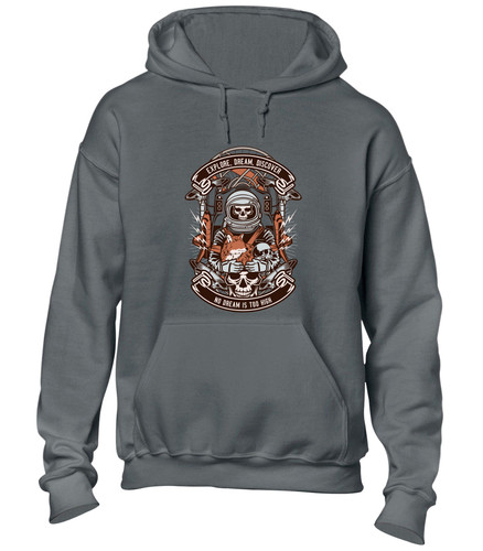 Astronaut skull hoody - skull, hoodie