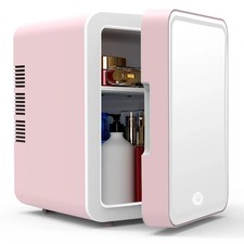 LED Mirror Mini Fridge
