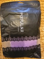 Lilac Fish Net Susspender Style Tights ( with diamante detail ) 