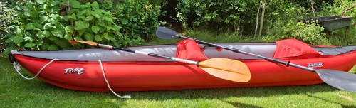 Inflatable kayak person - inflatable,