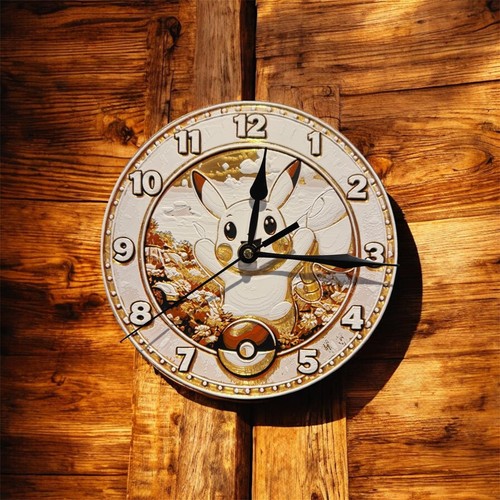 Pikachu wall clock - pikachu,