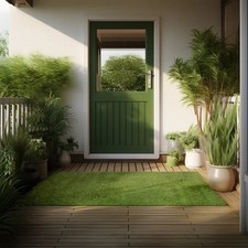 Artificial grass door - grass, mat