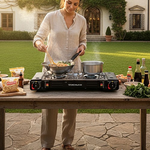 Portable camping gas - portable, stove