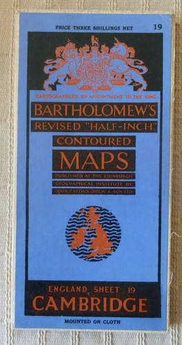 Bartholomews cloth map - cloth,