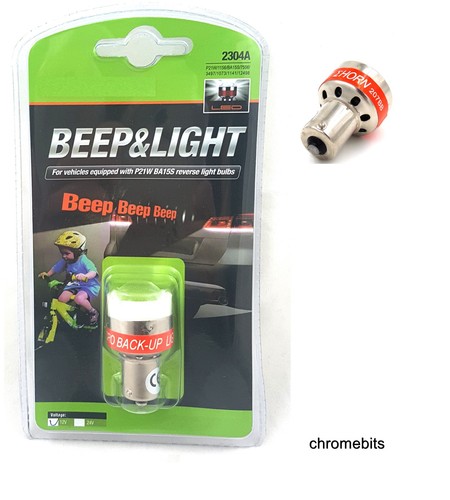 12v led reverse beeper - back, up