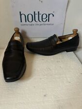 Hotter Black Leather Loafer