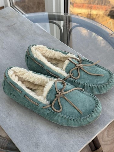 Women ugg turquoise suede - suede, slip