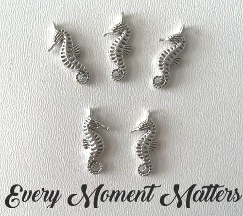 Tibetan silver seahorse - 10, x