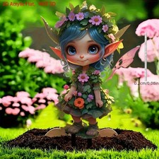 Fairy Garden Stake Elf Decor