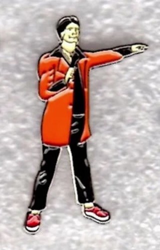 Teddy boy pin badge - boy,