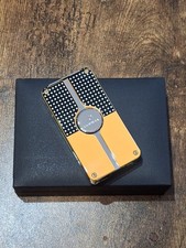 NEW STYLISH WINDPROOF TRIPPLE JET FLAME GAS CIGAR LIGHTER WITH CUTTER IN BOX