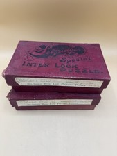🧩 2 X Selfridge Interlock Jigsaw Antique 150 Piece Puzzles - 1 Missing Piece