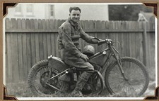 Antique vintage speedway race motorcycle J.A.P photograph original 30s 40s #11