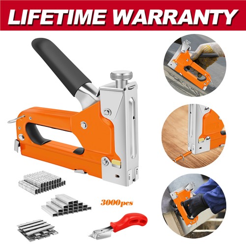 Staple gun heavy duty - 3-in-1,