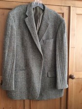 Mens Chest 42 Inches  117 Cm Harris Tweed Centenary Label Wool Jacket