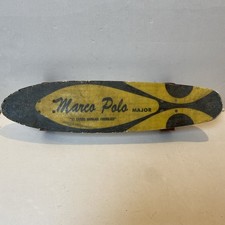 Vintage 1970s Skateboard Fiberglass Handlaid Deck 11 Layers Marco Polo Major 24”