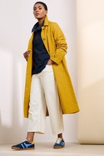 Seasalt Women's Mac - yellow Boscastle Organic Cotton Mac - Regular - Dark Dijon